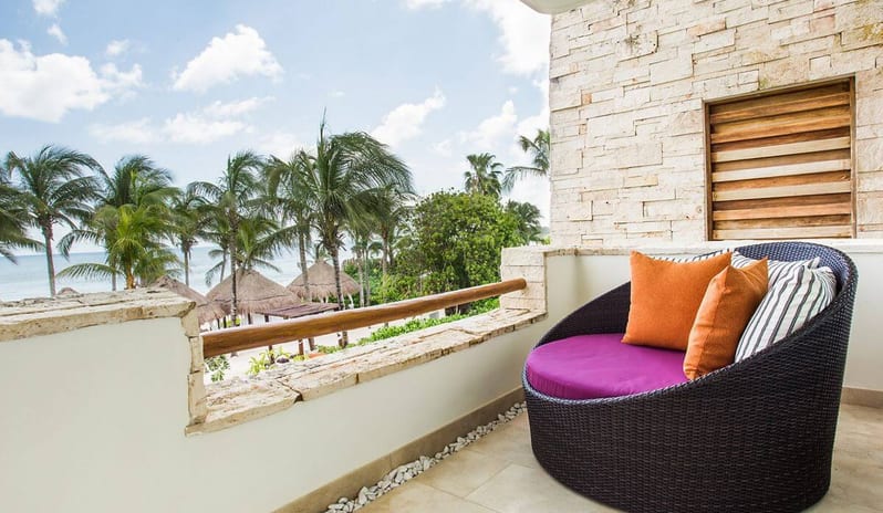 SECRETS AKUMAL ROMANCE MASTER SUITE OCEAN FRONT BALCONY